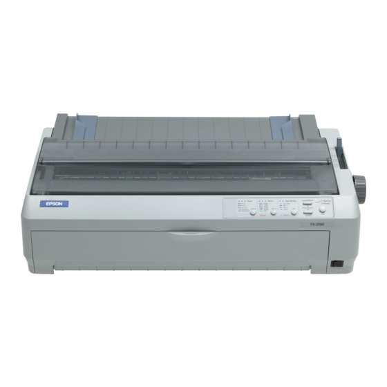 Epson FX-2190 Product Information Manual