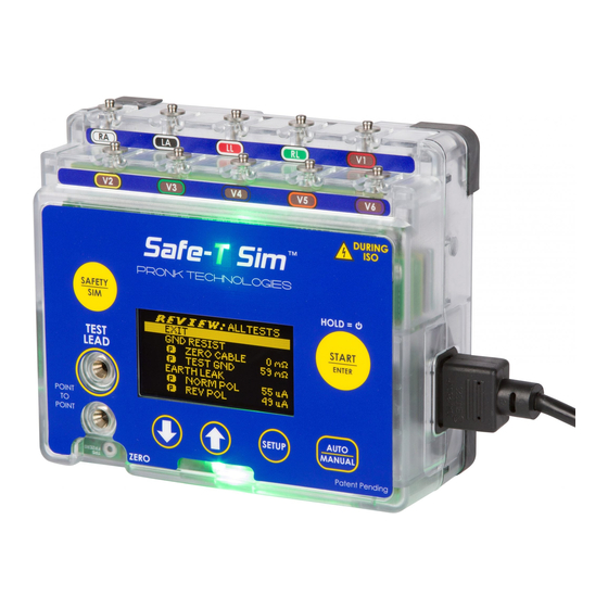 Pronk Technologies Safe-T Sim ST-1 Operator's Manual