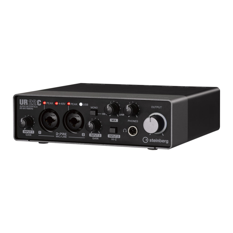 Steinberg UR22C Manual