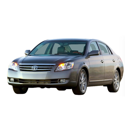 Toyota Avalon 2007 Reference Manual