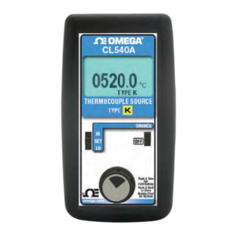 Omega CL540A User Manual