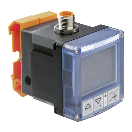 Burkert eCONTROL 8611 Quick Start Manual