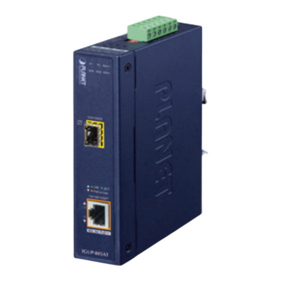 Planet IGUP-805AT Quick Installation Manual