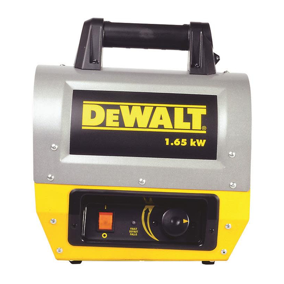 DeWalt DXH165 Instruction Manual
