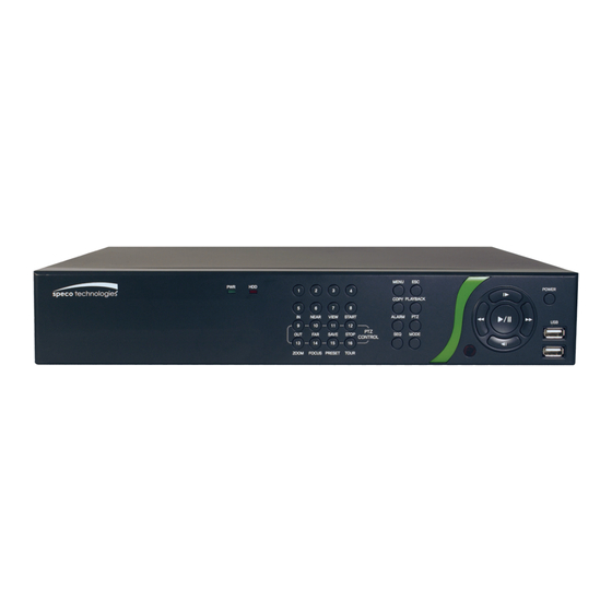 Speco D16DS Quick Start Manual