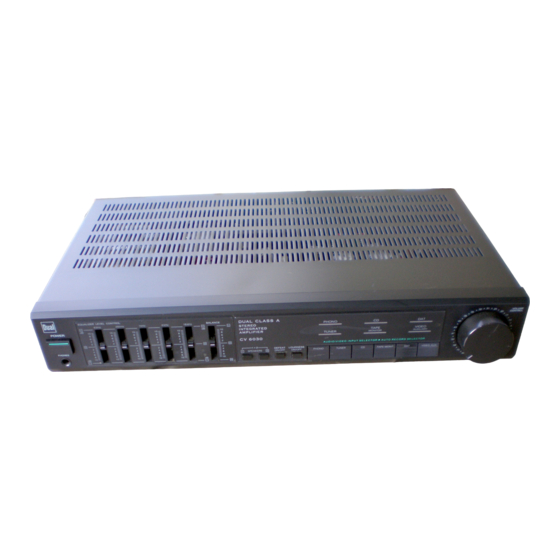 Dual CV 6030 Operating Instructions Manual