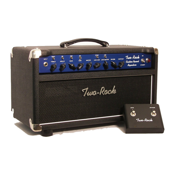 Two-Rock Custom Reverb Owner's Manual