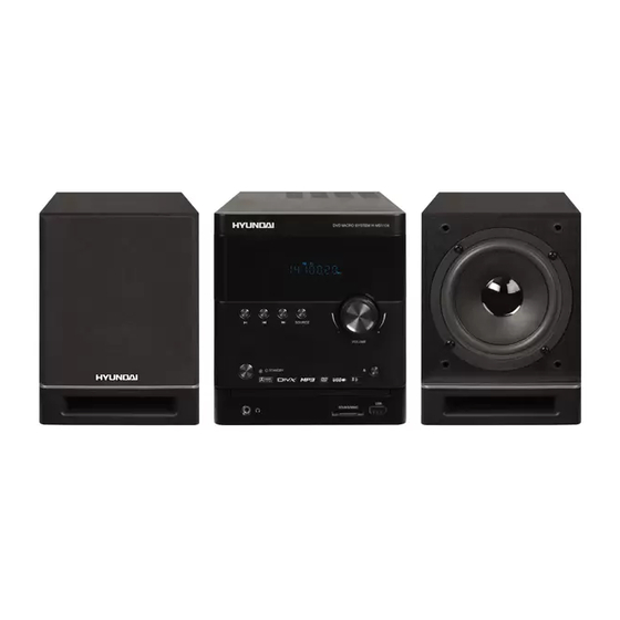 Hyundai H-MS1104 DVD Micro System Manuals