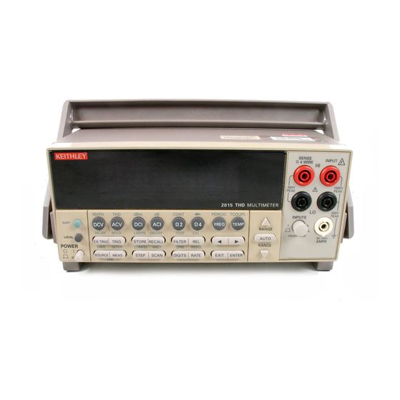 Keithley 2015 Service Manual
