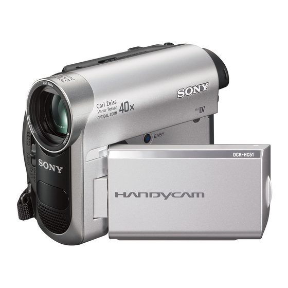 Sony Handycam DCR-HC51E Service Manual