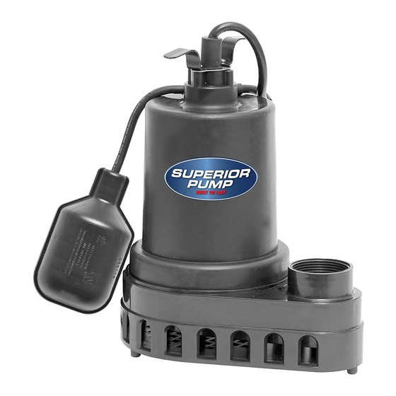 superior pump 92570 Owner's Manual