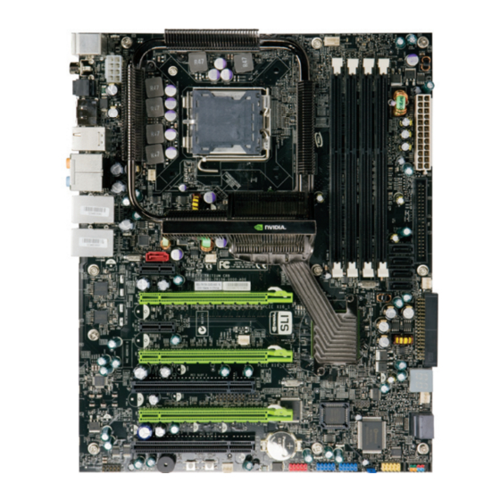 Nvidia nForce 650i Ultra SLI Quick Manual