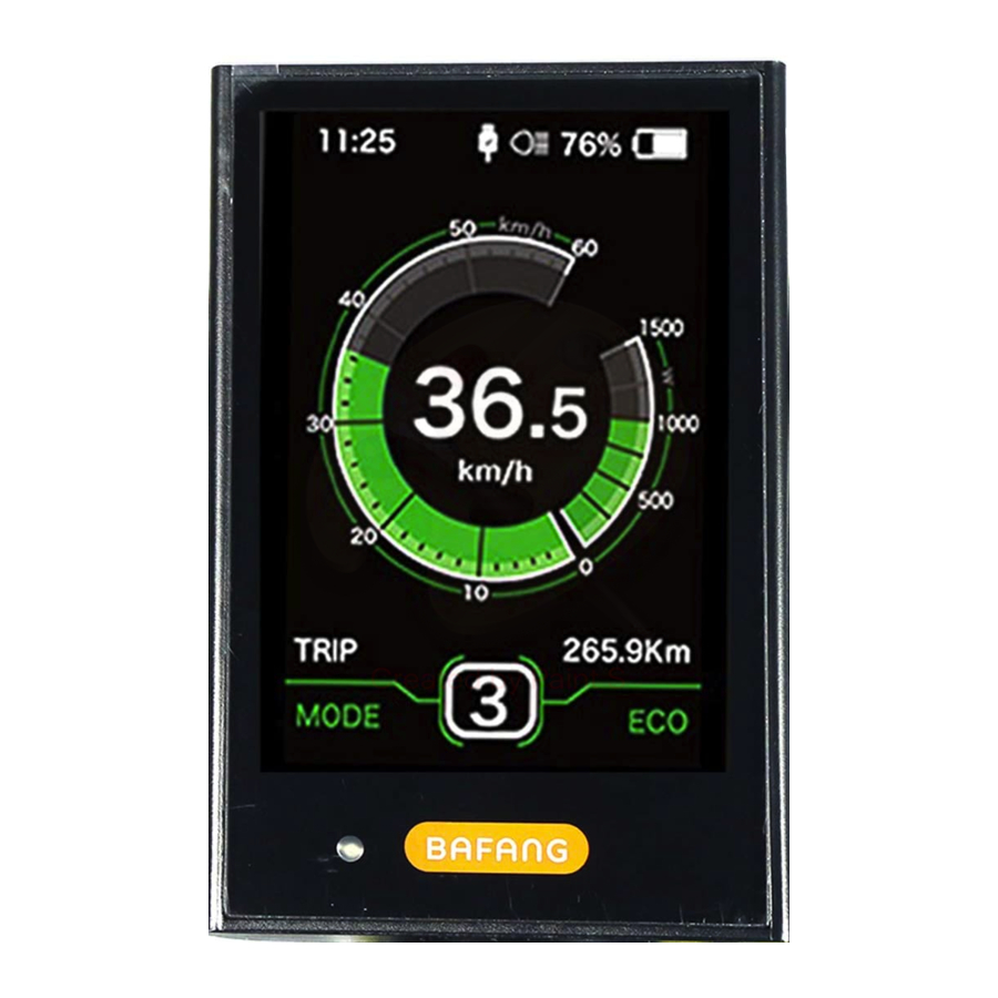 BAFANG DP C18.UART Manual