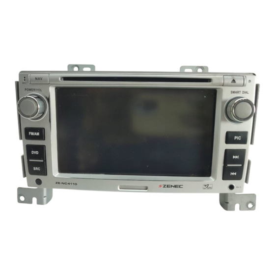 ZENEC ZE-NC4110 Installation Instructions Manual