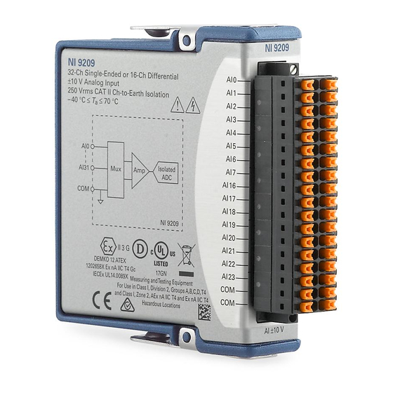 National Instruments NI 9209 Calibration Procedure