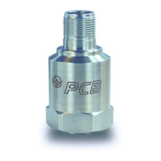 PCB Piezotronics 393B12 Installation And Operating Manual