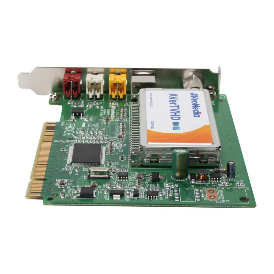 Avermedia HD MCE A180 Specifications