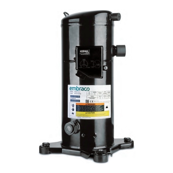 Embraco Scroll SE6015GS-O Installation Instructions Manual