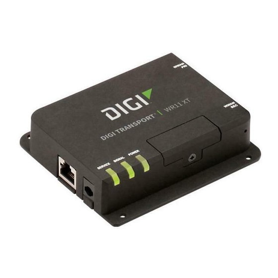 Digi TransPort WR11 XT Quick Start Manual