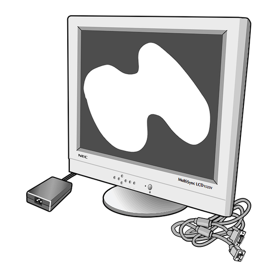 NEC MultiSync LCD1525V User Manual