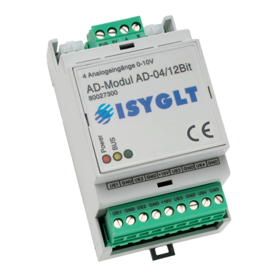 ISYGLT AD-04/12BIT Technical Data/Instruction Manual