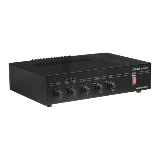 Bogen Classic Series Manual