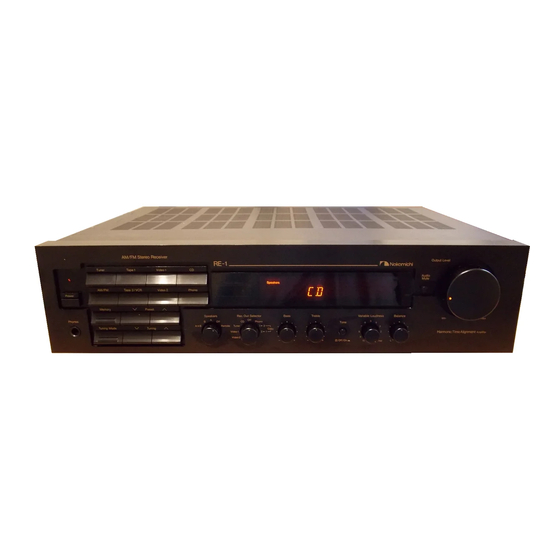 Nakamichi RE-2 Service Manual