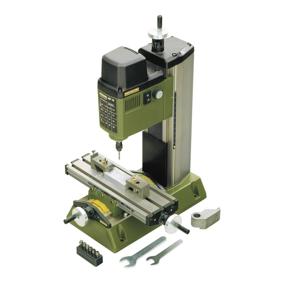 Proxxon KT 70 CNC-ready Manual