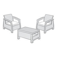 Allibert CORFU WEEKEND Assembly Instructions Manual