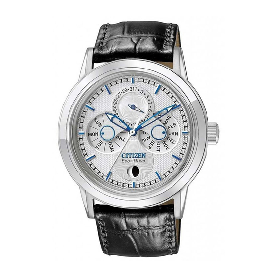 Citizen eco drive online calibre 8700 setting instructions