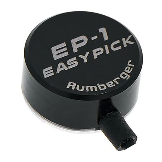 Rumberger Easypick EP-1 Manuals