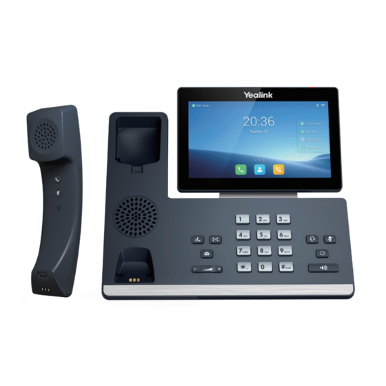 Yealink T58W Pro Quick Reference Manual