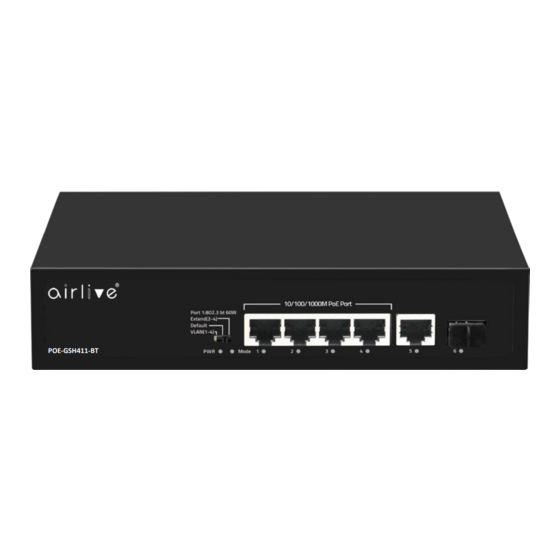 AirLive POE-GSH800-120-BT Quick Setup Manual