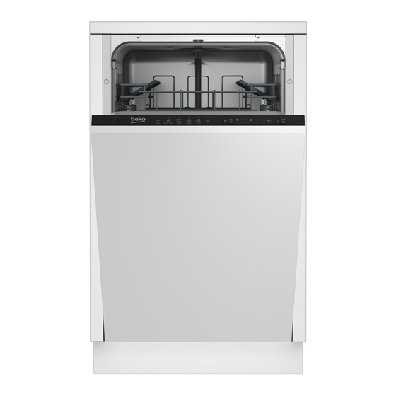 User Manuals: Beko DIS16010 Built-In Dishwasher