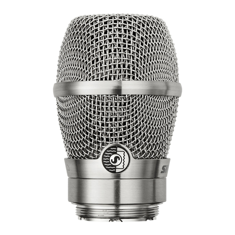 Shure KSM11 - Wireless Microphone Capsule Manual