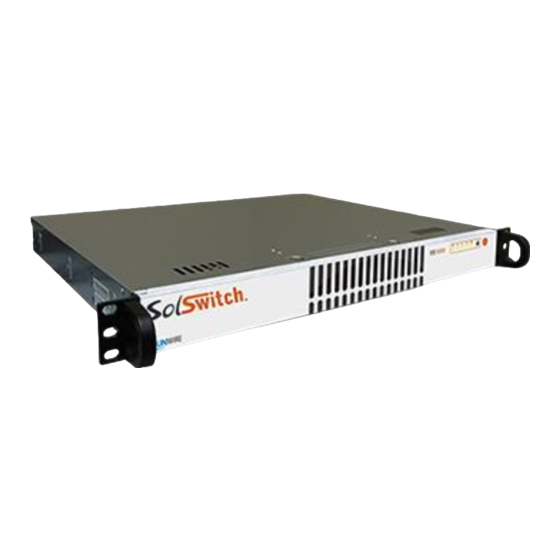 Sunwire SolSwitch SS1000 Administrator's Manual