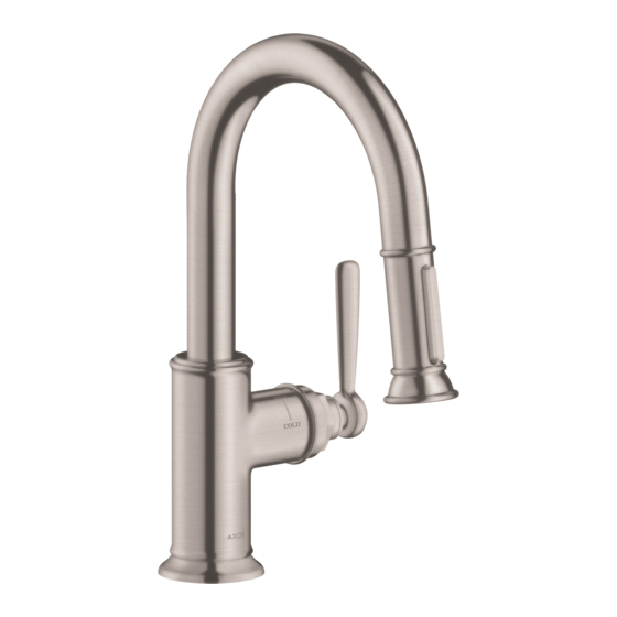 Hans Grohe Axor Montreux 16581 Series Instructions For Use/Assembly Instructions