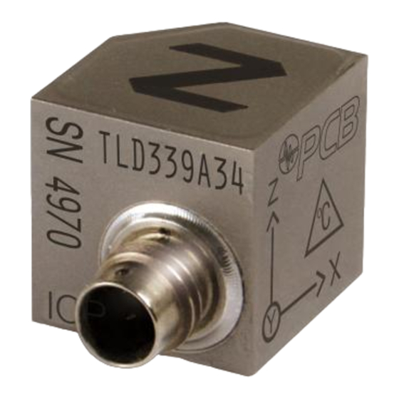 PCB Piezotronics TLD339A34 Installation And Operating Manual