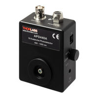 Thorlabs APD440A Operation Manual