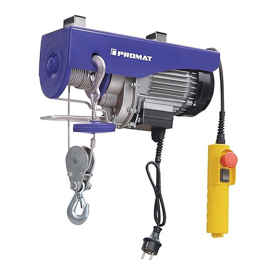 PROMAT 9000360080 Manuals