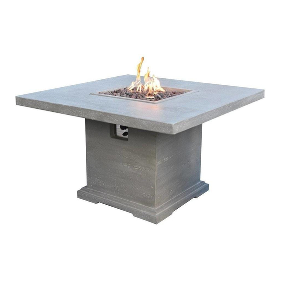 ELEMENTI Birmingham Dinning Table OFG202LP Owner's Manual