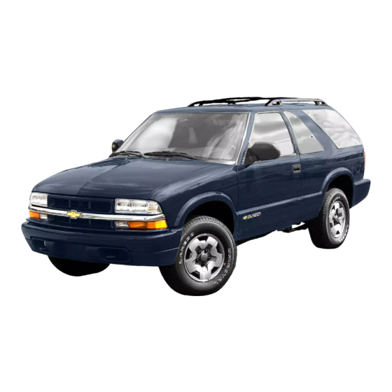 Chevrolet BLAZER 2002 Owner's Manual