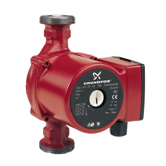 Grundfos UP MEDIUM Instructions Manual