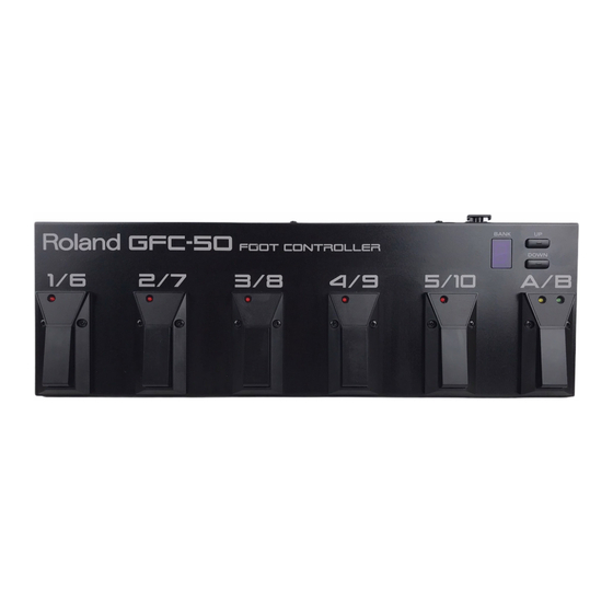 Roland GFC-50 Owner's Manual