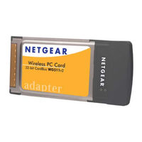 Netgear WG511NA - Wireless G Pc Card User Manual