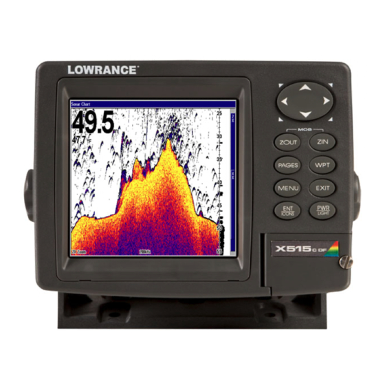 Lowrance X515C DF Operation Instructions Manual