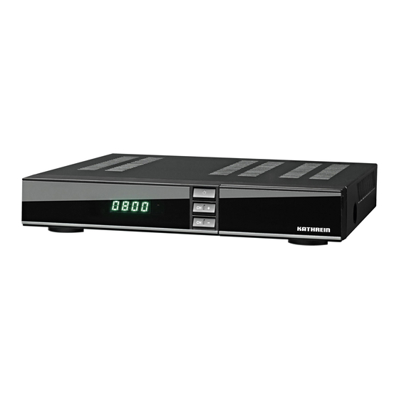Kathrein UFS 800 Instructions For Use Manual