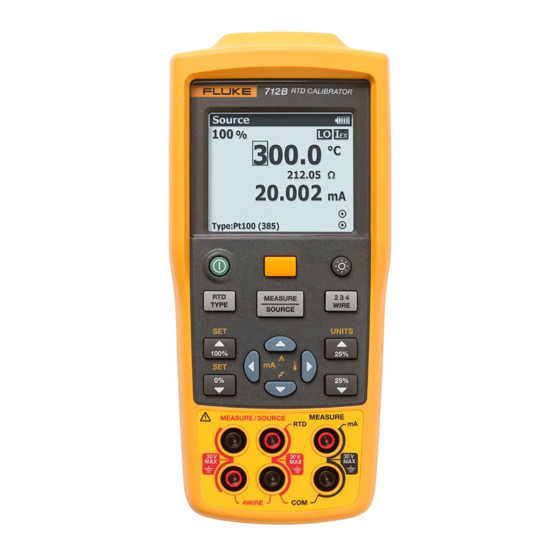 Fluke 712B Quick Reference Manual