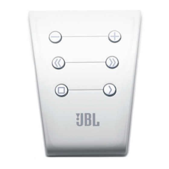 JBL Six Button Remote Manuals