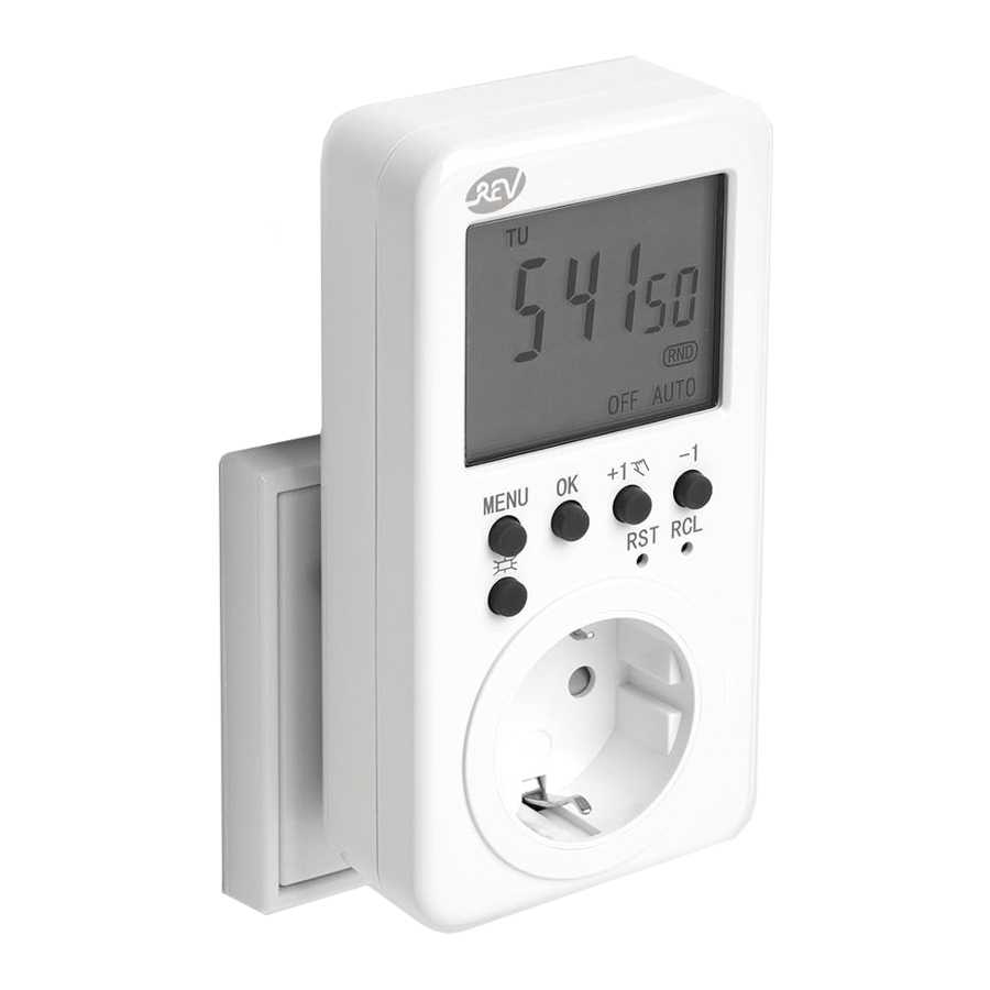 REV 25500 - Electronic Weekly Timer Manual